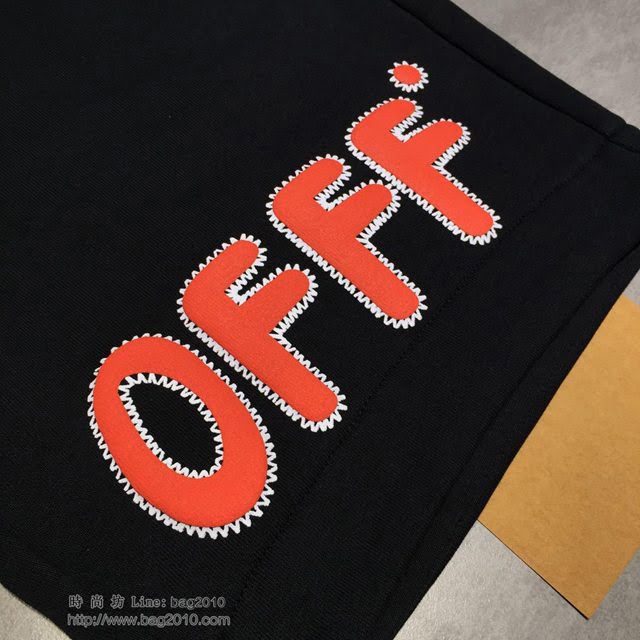 OFF White男裝 19春夏新款 OFF男短袖 黑色  tzy1785